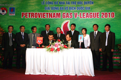 Công bố Nhà tài trợ độc quyền V-League 2010