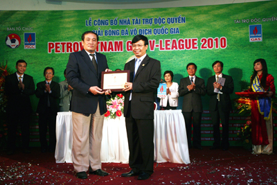 Công bố Nhà tài trợ độc quyền V-League 2010