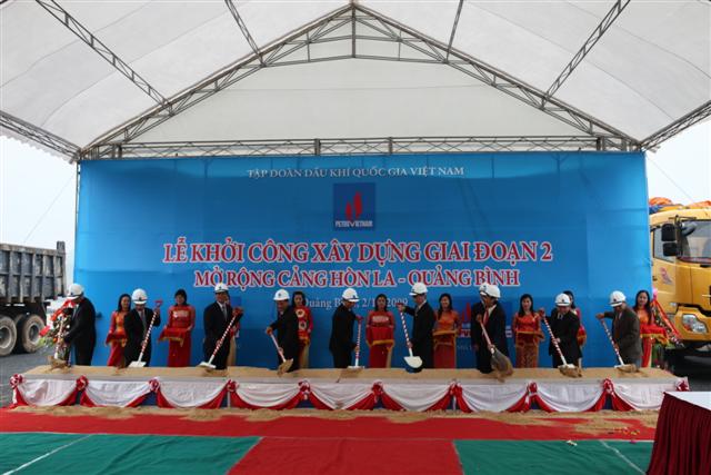PTSC khởi công xây dựng Giai đoạn 2 – Mở rộng Cảng Hòn La. PTSC khởi công xây dựng Giai đoạn 2 – Mở rộng Cảng Hòn La.