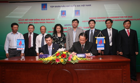 Ký kết hợp đồng mua bán khí cho nhà máy điện Nhơn Trạch 2