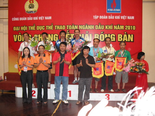 Chung kết Đại hội Thể dục Thể thao ngành Dầu khí lần thứ II – năm 2010: Đoàn PV Gas đứng thứ 4 toàn đoàn