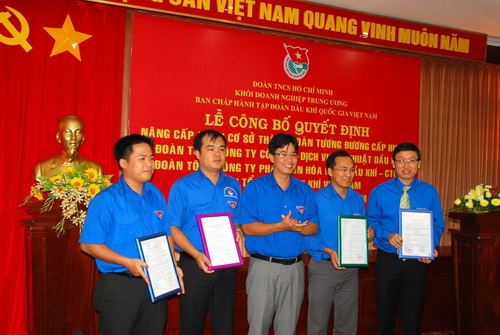 Đoàn Thanh niên PV GAS trở thành Đoàn tương đương cấp huyện