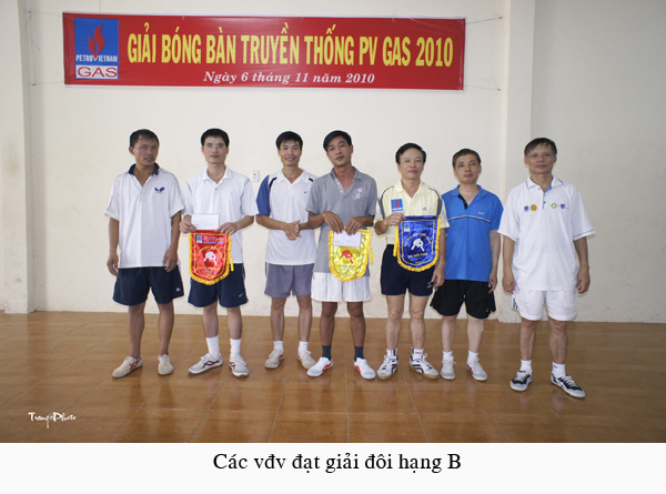 Giải bóng bàn truyền thống PV Gas 2010 Giải bóng bàn truyền thống PV Gas 2010