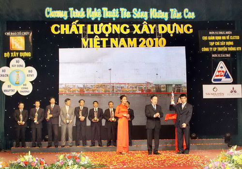 Công trình đường ống dẫn khí PM3- Cà Mau nhận giải thưởng Cúp vàng Chất lượng Xây dựng Việt Nam
