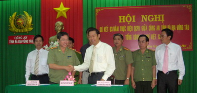 Hội nghị sơ kết 3 năm thực hiện Quy chế phối hợp bảo vệ an ninh, trật tự, an toàn các ông trình khí tại tỉnh BR-VT Hội nghị sơ kết 3 năm thực hiện Quy chế phối hợp bảo vệ an ninh, trật tự, an toàn các ông trình khí tại tỉnh BR-VT