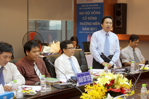Họp Đại hội đồng cổ đông thường niên Công ty CP Bình khí Dầu khí Việt Nam năm 2011 Họp Đại hội đồng cổ đông thường niên Công ty CP Bình khí Dầu khí Việt Nam năm 2011