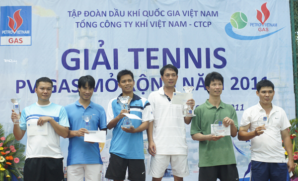 30 đơn vị tham gia giải Tennis PV Gas mở rộng - 2011 30 đơn vị tham gia giải Tennis PV Gas mở rộng - 2011