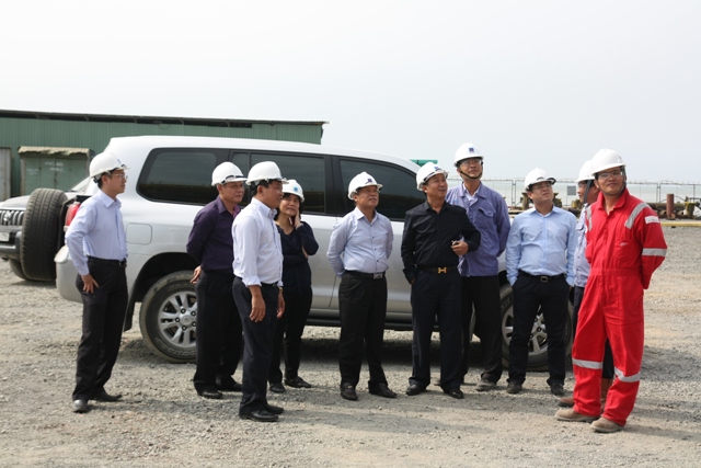 Lãnh đạo Tập đoàn Dầu khí Quốc gia Việt Nam thăm Công ty PVC- MS và Kho cảng Thị Vải