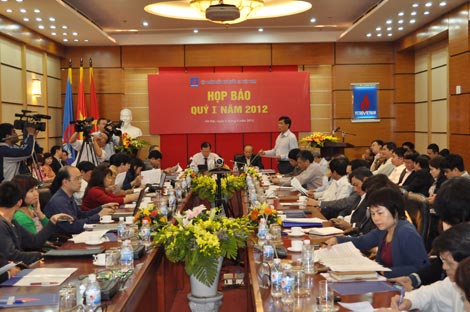 Tại cuộc họp báo quý I – 2012: PVN giải trình nội dung kết luận của Thanh tra Chính phủ Tại cuộc họp báo quý I – 2012: PVN giải trình nội dung kết luận của Thanh tra Chính phủ