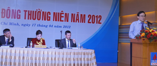 Về việc tổ chức Cuộc họp Đại hội đồng cổ đông thường niên năm 2012 của Tổng công ty khí Việt Nam – CTCP