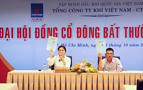 PetroVietnam Gas JSC organized the extraordinary general meeting of shareholders in 2012 PetroVietnam Gas JSC organized the extraordinary general meeting of shareholders in 2012