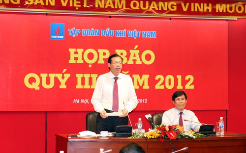 Petrovietnam tổ chức Họp báo Quý III năm 2012 Petrovietnam tổ chức Họp báo Quý III năm 2012
