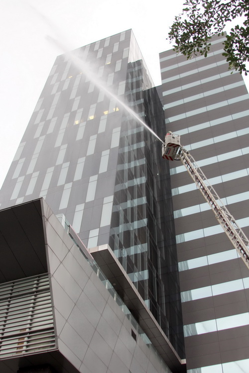 Tổng diễn tập phương án chữa cháy, cứu hộ cứu nạn và sơ tán tại tòa nhà PV GAS Tower