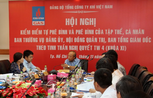 PV GAS tổ chức Hội nghị kiểm điểm tự phê bình và phê bình theo Nghị quyết Trung ương 4 khoá XI
