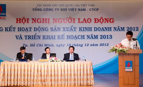 PV Gas tổ chức hội nghị người lao động, tổng kết hoạt động SXKD năm 2012 – triển khai kế hoạch năm 2013