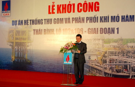 Project groundbreaking ceremony: Gas gathering and distribution system of Ham Rong and Thai Binh Fields, blocks 102 & 106, phase 1 Project groundbreaking ceremony: Gas gathering and distribution system of Ham Rong and Thai Binh Fields, blocks 102 & 106, phase 1