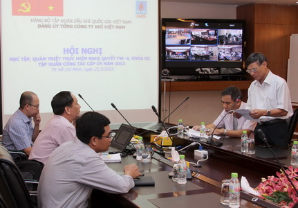 Hội nghị trực tuyến Học tập, quán triệt thực hiện Nghị quyết TW- 6, khóa XI của Đảng, bồi dưỡng kiến thức cấp ủy 2013
