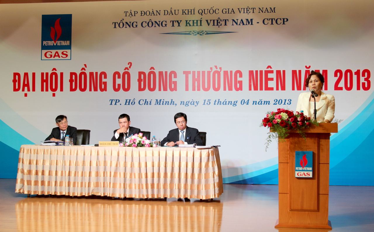 PV GAS to organize Annual General Shareholder Meeting of 2013 PV GAS to organize Annual General Shareholder Meeting of 2013