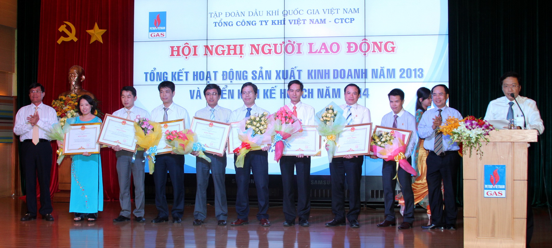 PV Gas tổ chức hội nghị người lao động,tổng kết hoạt động SXKD năm 2013 - triển khai kế hoạch năm 2014