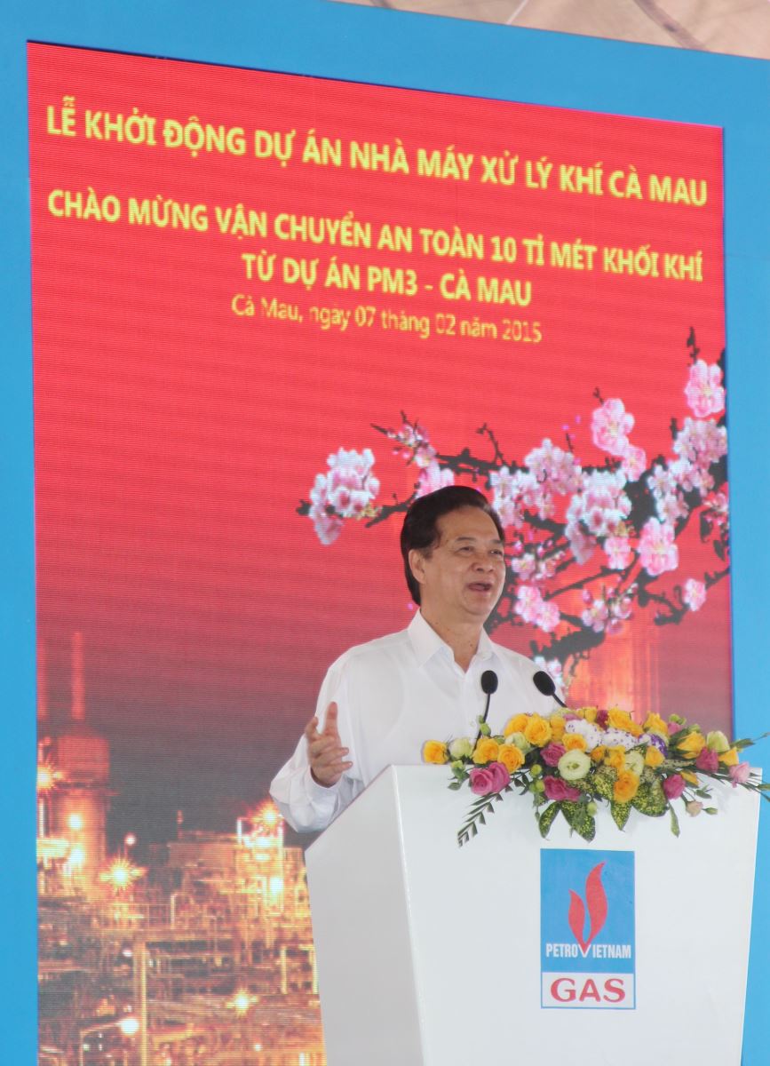 PVN và PV Gas tổ chức chào mừng vận chuyển an toàn 10 tỷ m3 khí PM3-CAA và khởi công xây dựng Nhà máy Xử lý Khí Cà Mau