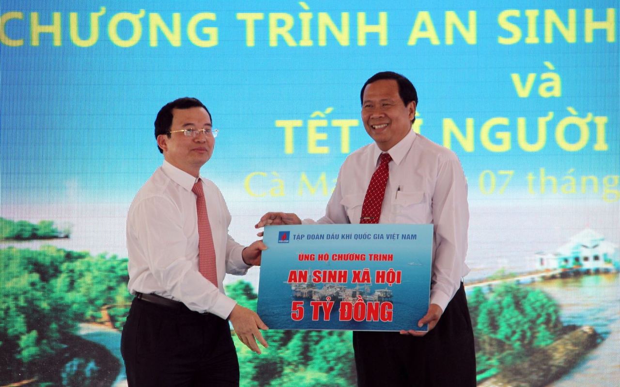 PVN và PV Gas tổ chức chào mừng vận chuyển an toàn 10 tỷ m3 khí PM3-CAA và khởi công xây dựng Nhà máy Xử lý Khí Cà Mau