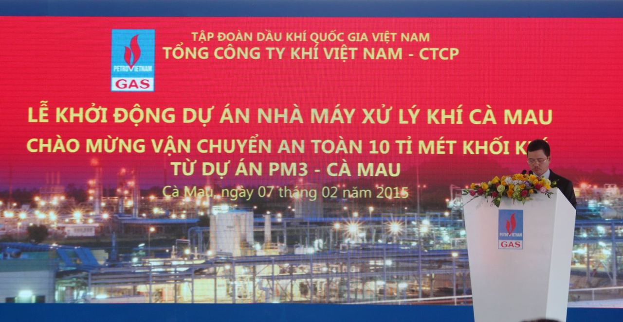 PVN và PV Gas tổ chức chào mừng vận chuyển an toàn 10 tỷ m3 khí PM3-CAA và khởi công xây dựng Nhà máy Xử lý Khí Cà Mau