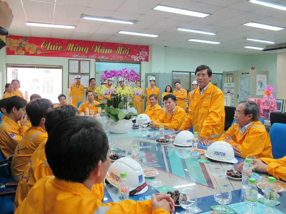 PVN chúc Tết người lao động các nhà máy xử lý khí