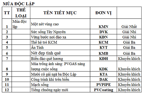 PV GAS tổ chức Hội diễn Nghệ thuật Quần chúng năm 2015