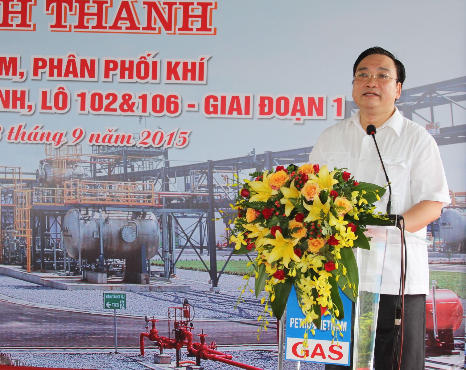 Lễ Khánh thành Công trình “Hệ thống thu gom khí & phân phối khí mỏ Hàm Rồng và mỏ Thái Bình lô 102&106 giai đoạn 1”