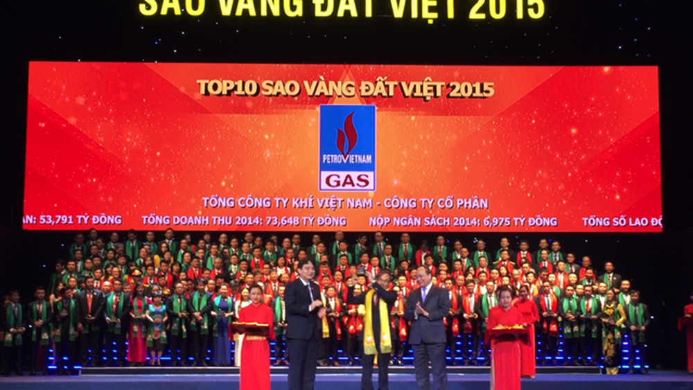 PV GAS đứng trong TOP10 Giải thưởng Sao Vàng đất Việt 2015 PV GAS đứng trong TOP10 Giải thưởng Sao Vàng đất Việt 2015