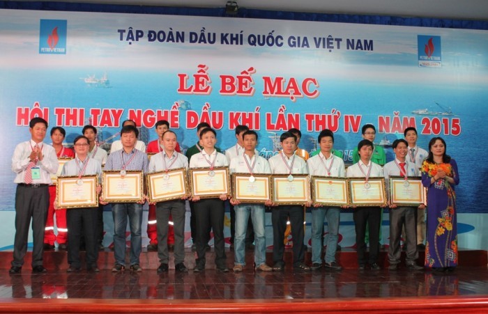 PV GAS đạt giải Khuyến khích Hội thi tay Nghề Dầu khí lần IV-2015