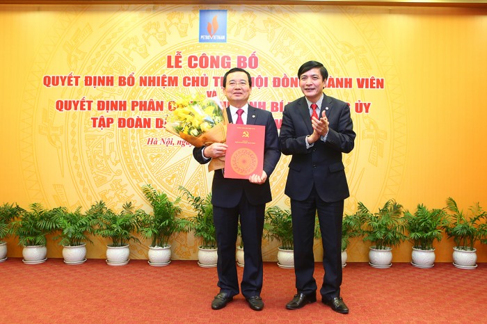 Lễ công bố Quyết định bổ nhiệm Chủ tịch HĐTV và Quyết định phân công, chỉ định Bí thư Đảng ủy Tập đoàn Dầu khí Quốc gia Việt Nam