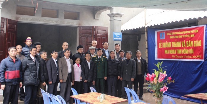 Hội CCB PV GAS tham gia xây nhà