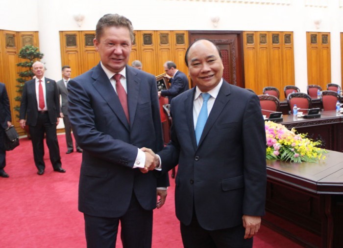 Chủ tịch nước, Thủ tướng Chính phủ tiếp Chủ tịch Tập đoàn Gazprom