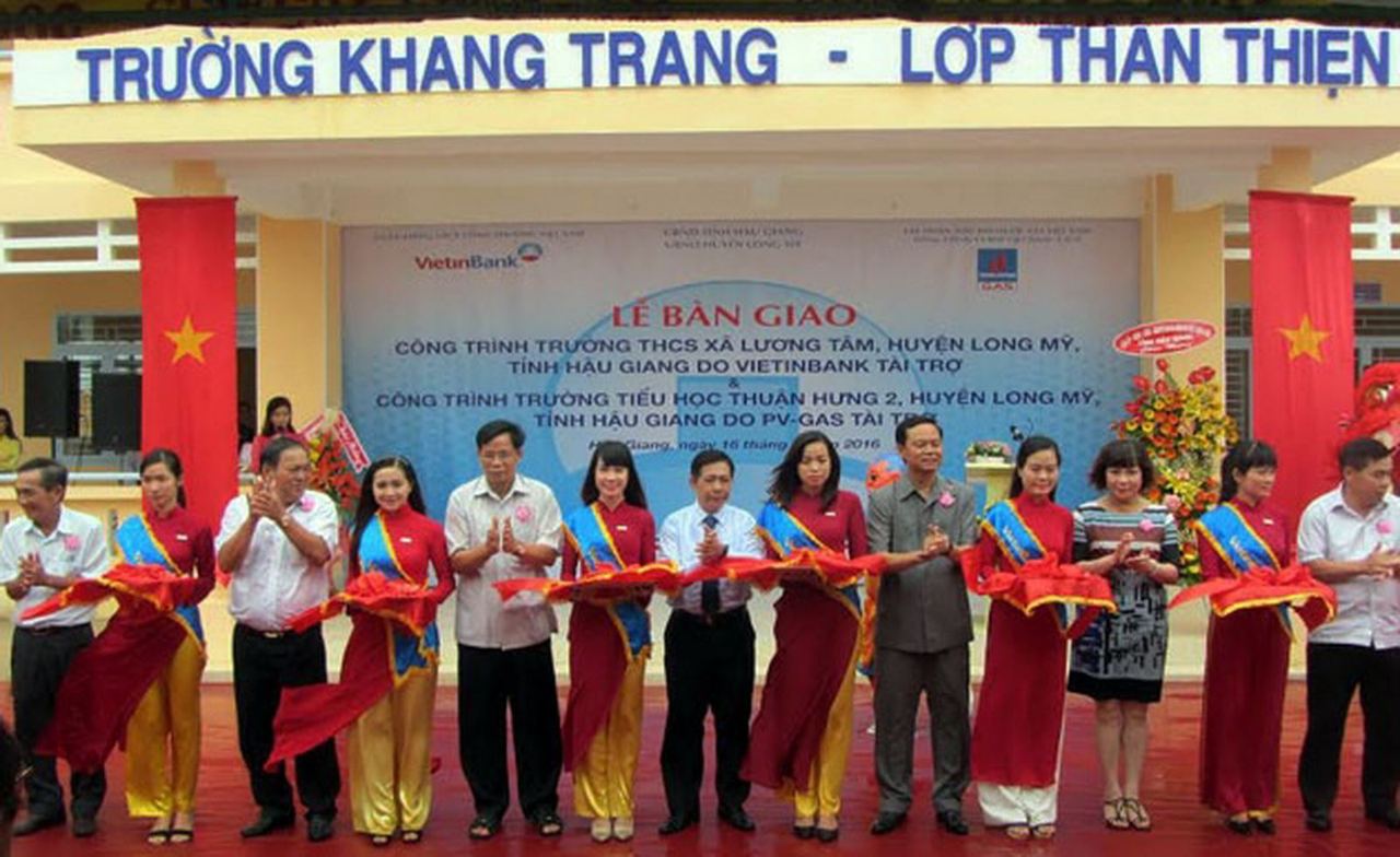 PV GAS hỗ trợ xây dựng trường học tại Hậu Giang PV GAS hỗ trợ xây dựng trường học tại Hậu Giang