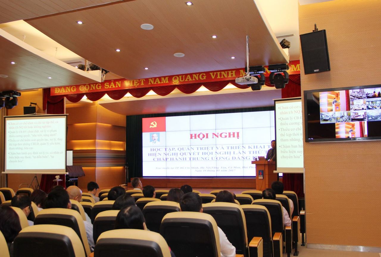 PV GAS tham gia và tổ chức Hội nghị trực tuyến học tập, quán triệt và triển khai thực hiện Nghị quyết TW-4, khóa XII của Đảng