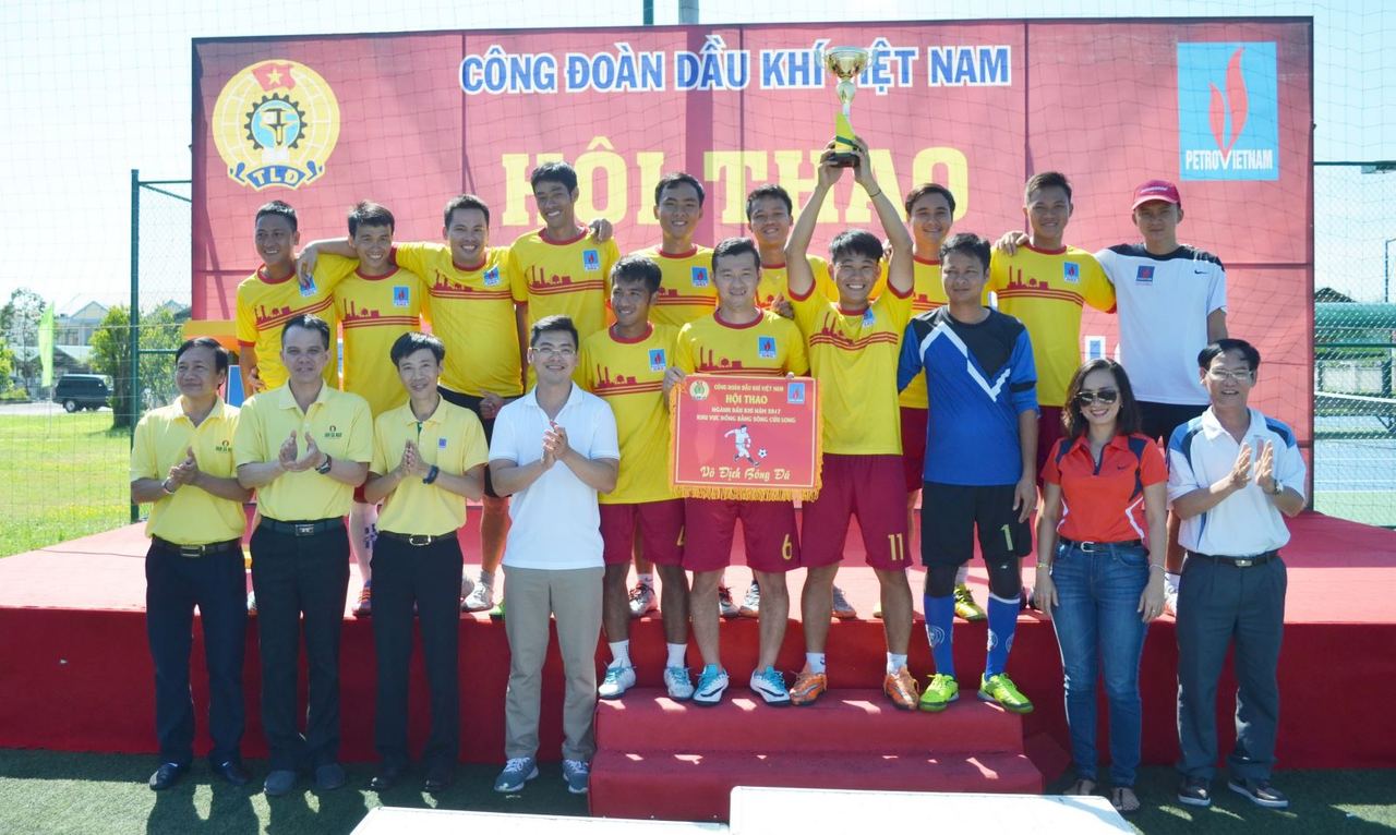 Khí Cà Mau lần thứ 6 vô địch bóng đá hội thao Dầu khí khu vực Đồng bằng Sông Cửu Long
