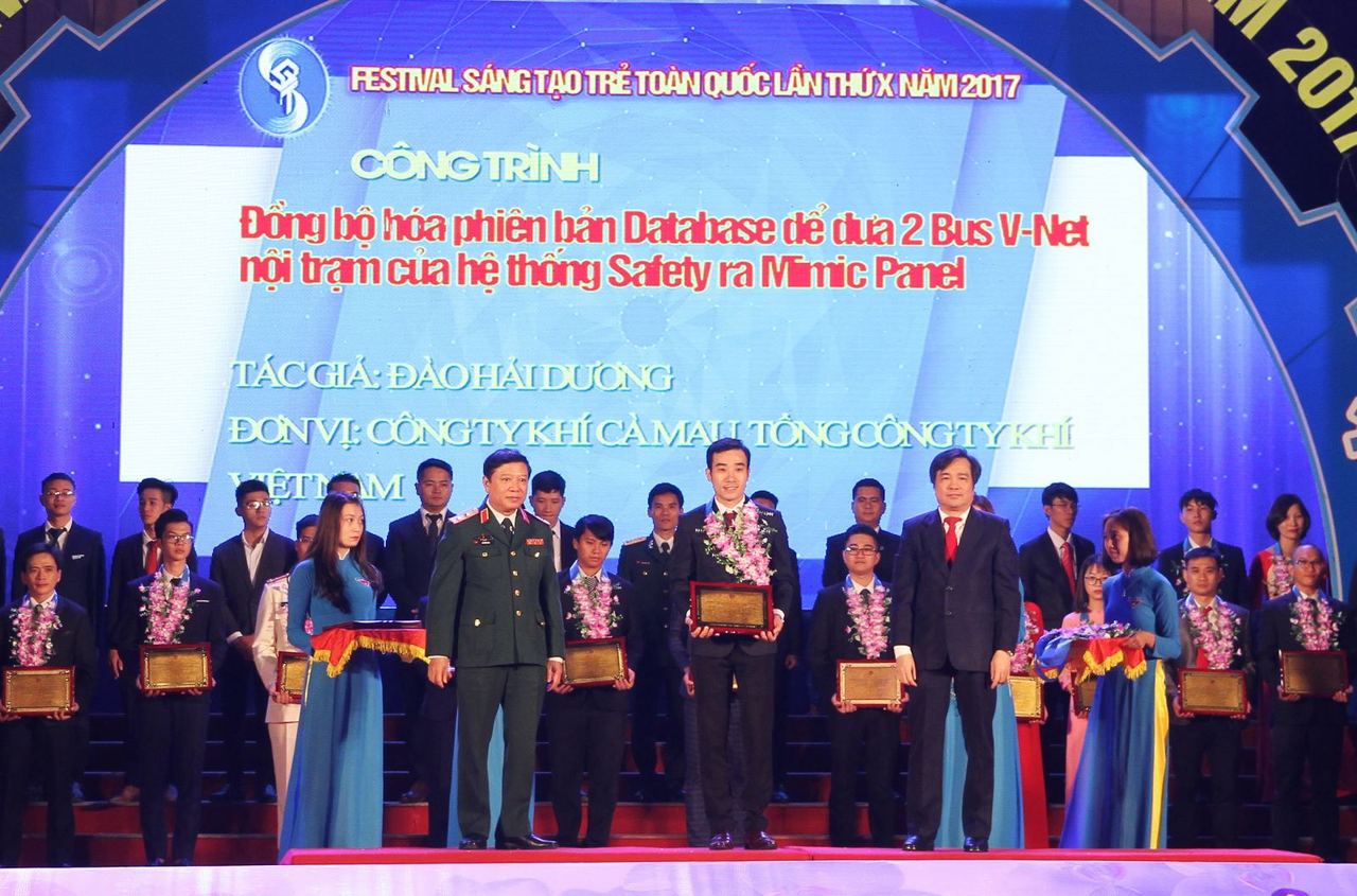 Công trình thanh niên của tuổi trẻ PV Gas được tuyên dương tại Festival Sáng tạo trẻ toàn quốc 2017