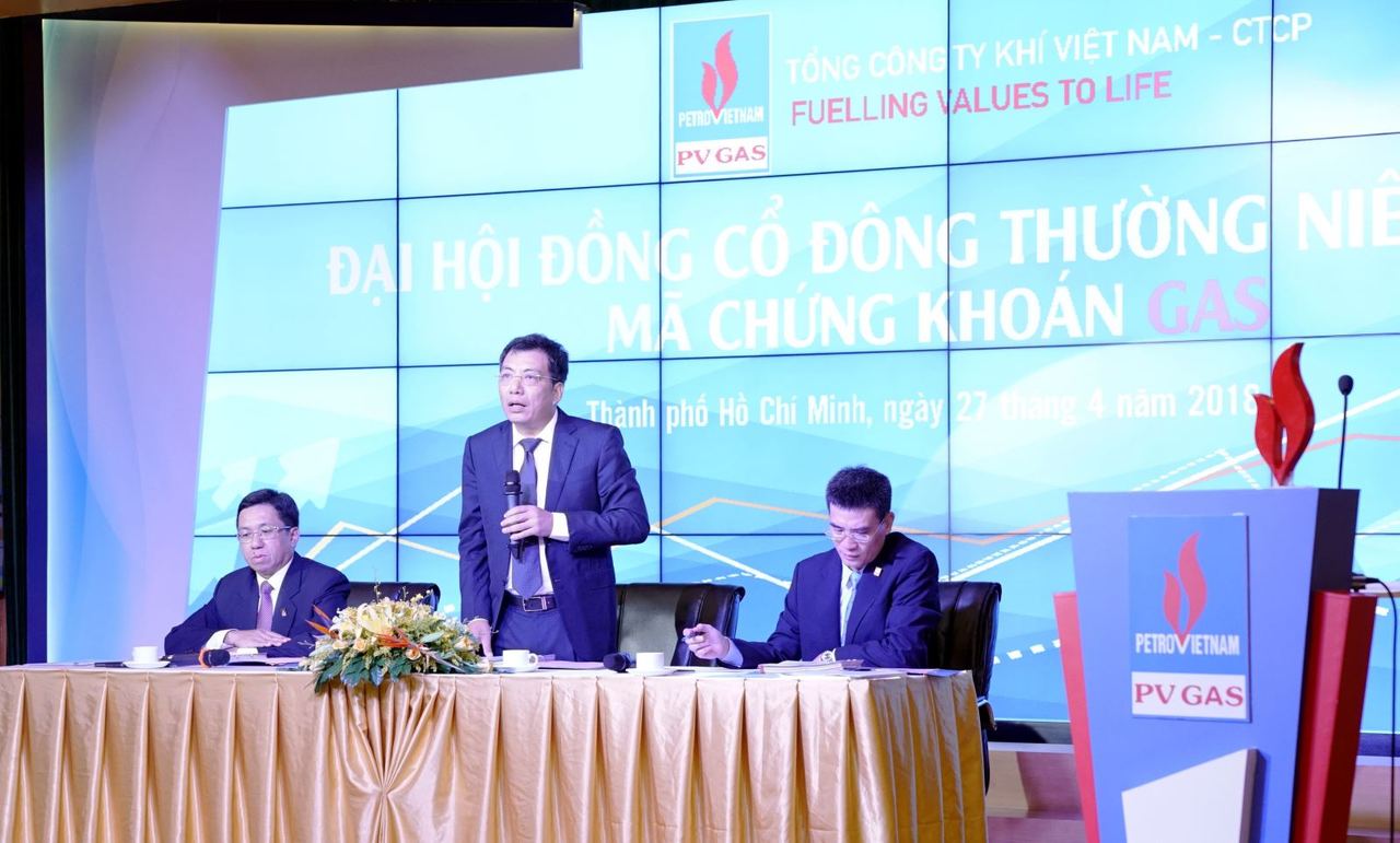 PV GAS tổ chức Đại hội đồng cổ đông thường niên năm 2018: thông qua 9 tờ trình, dự kiến chia cổ tức 40% trong năm 2018