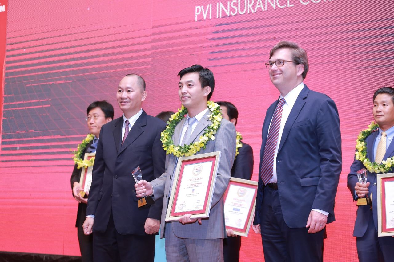 Bảo hiểm PVI được vinh danh trong Top 10 công ty Bảo hiểm uy tín năm 2018