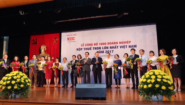 PV GAS đứng thứ 3 trong Top 1000 doanh nghiệp nộp thuế TNDN lớn nhất 2017