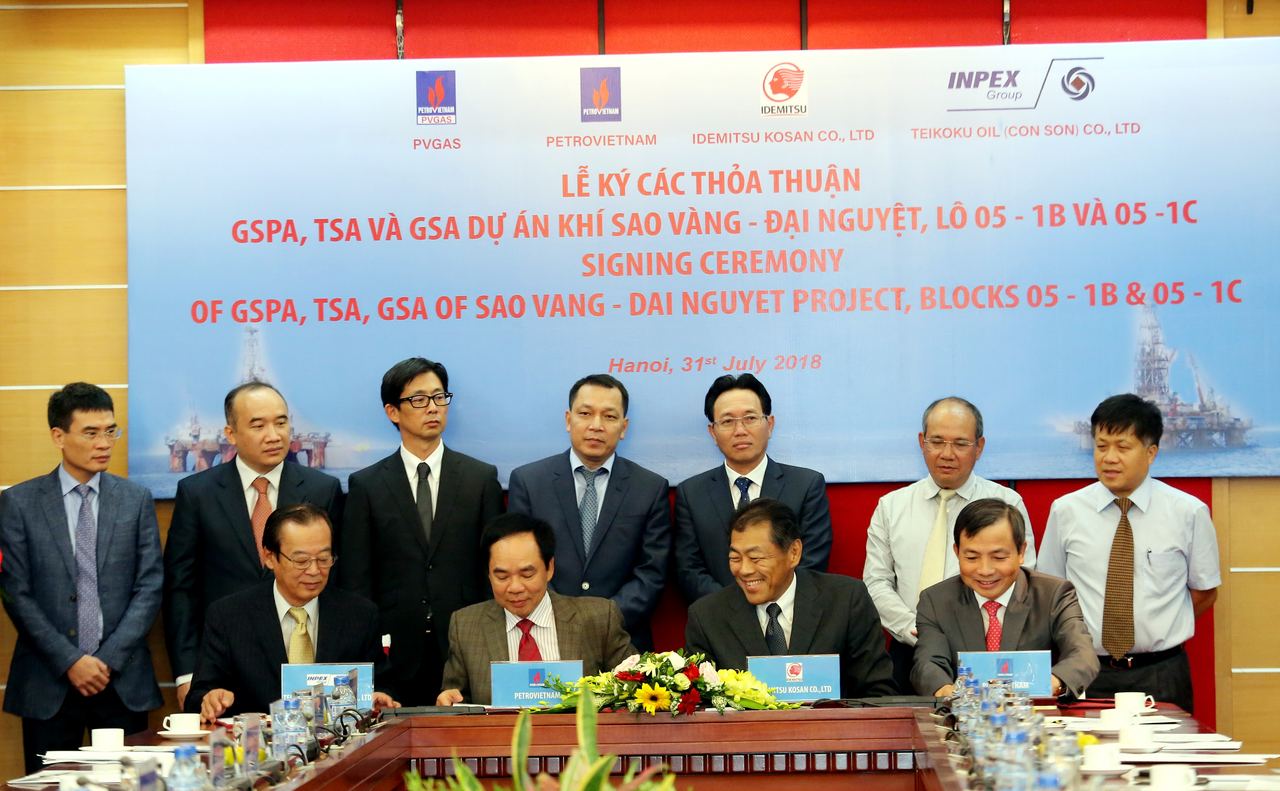 PVN ký kết các hợp đồng phát triển dự án Sao Vàng – Đại Nguyệt (Lô 05-1b&c)