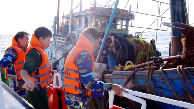 Phối hợp tuần tra bảo vệ an ninh an toàn đường ống dẫn khí dưới biển Phối hợp tuần tra bảo vệ an ninh an toàn đường ống dẫn khí dưới biển