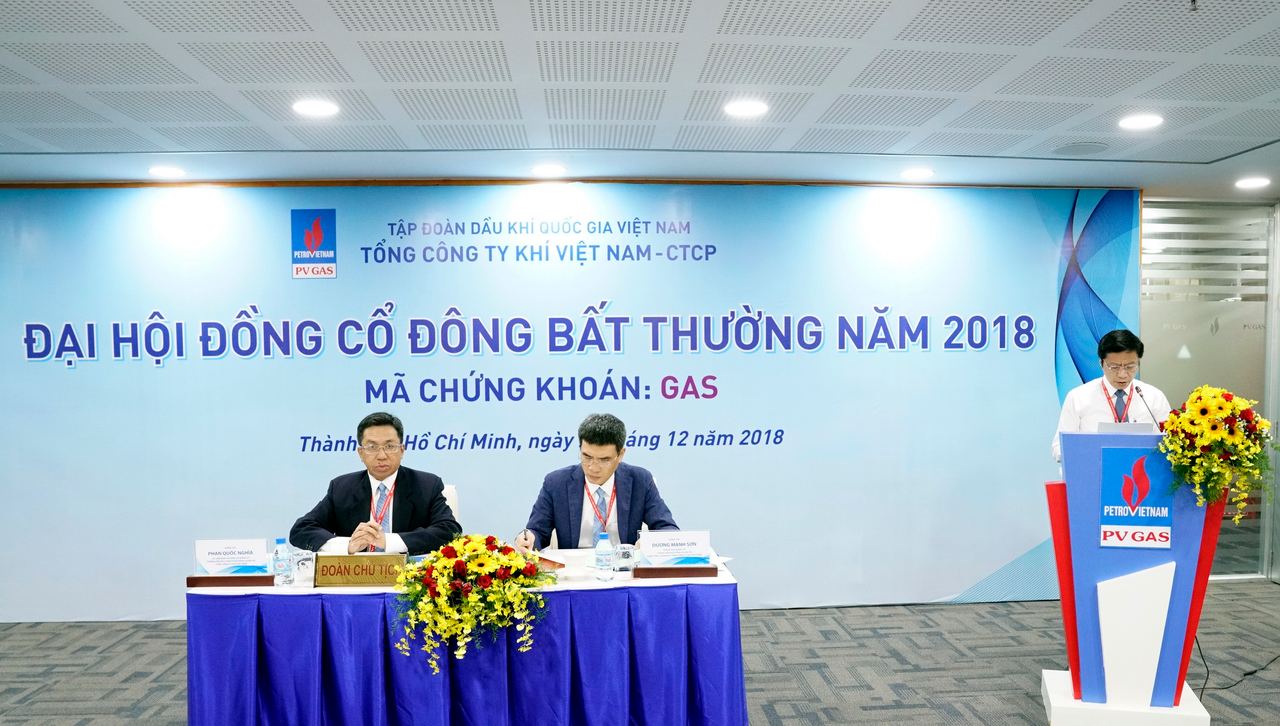 Đại hội đồng cổ đông bất thường Tổng Công ty Khí Việt Nam – 2018: Ông Nguyễn Sinh Khang được bầu giữ chức Chủ tịch Hội đồng Quản trị Tổng công ty Khí Việt Nam - CTCP