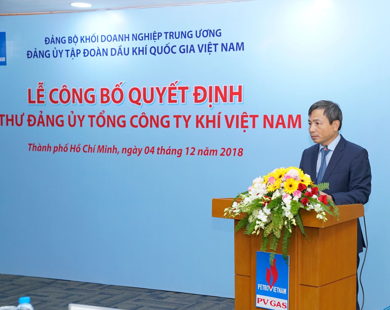 Lễ công bố Quyết định Bí thư Đảng ủy PV GAS