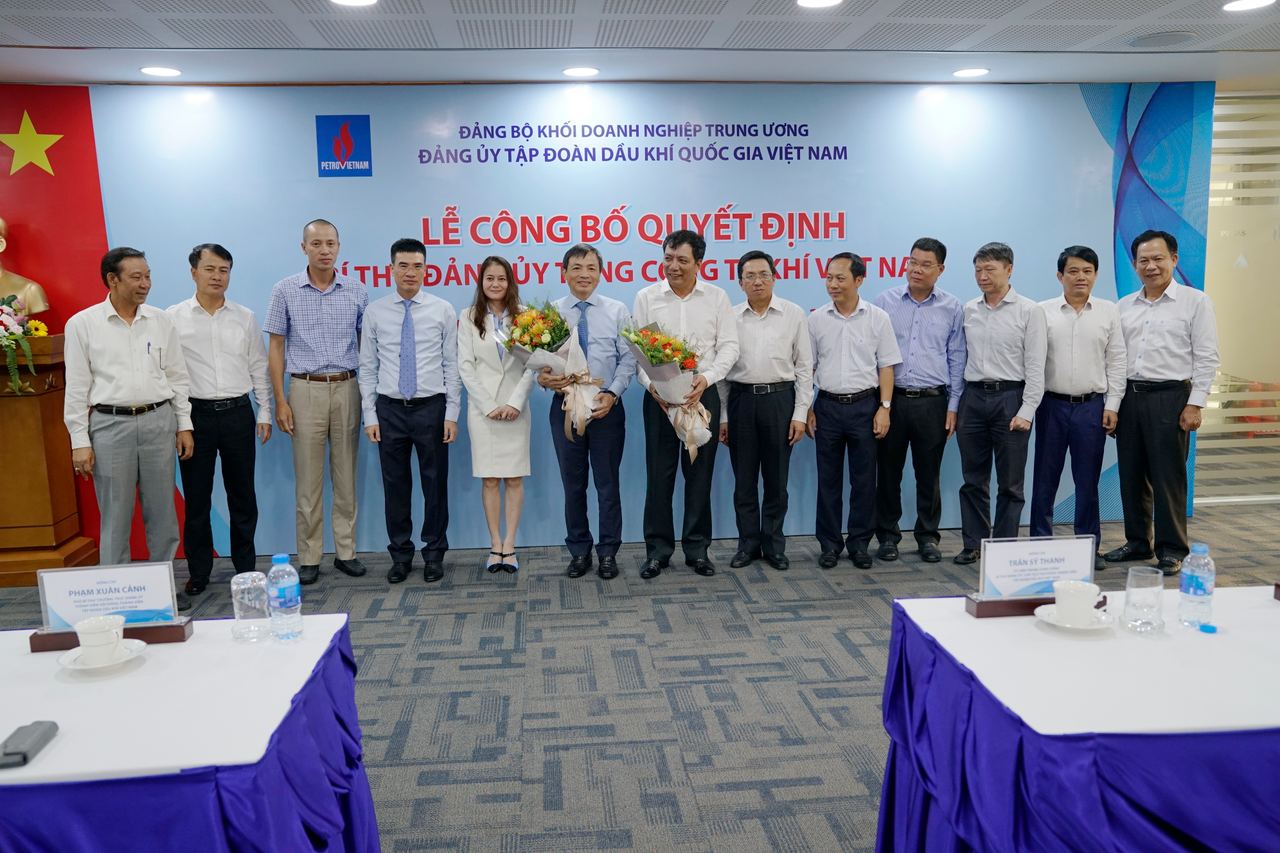 Lễ công bố Quyết định Bí thư Đảng ủy PV GAS