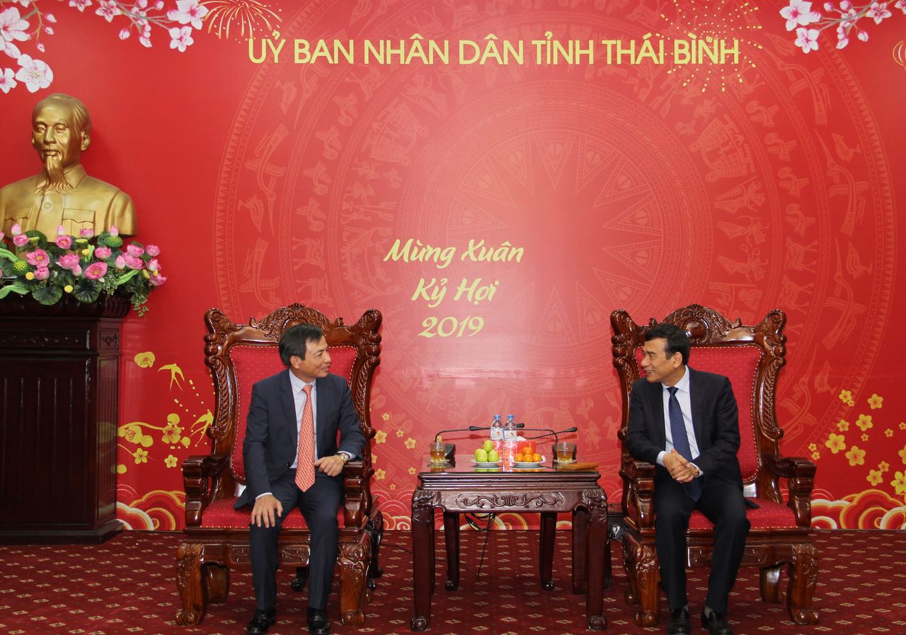 Tổng công ty Khí Việt Nam cam kết phối hợp cùng phát triển đối với tỉnh Thái Bình