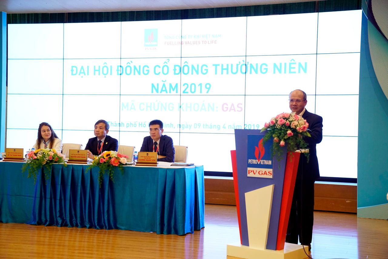 PV GAS tổ chức Đại hội đồng cổ đông thường niên năm 2019: thông qua 8 tờ trình, dự kiến chia cổ tức 30% trong năm 2019