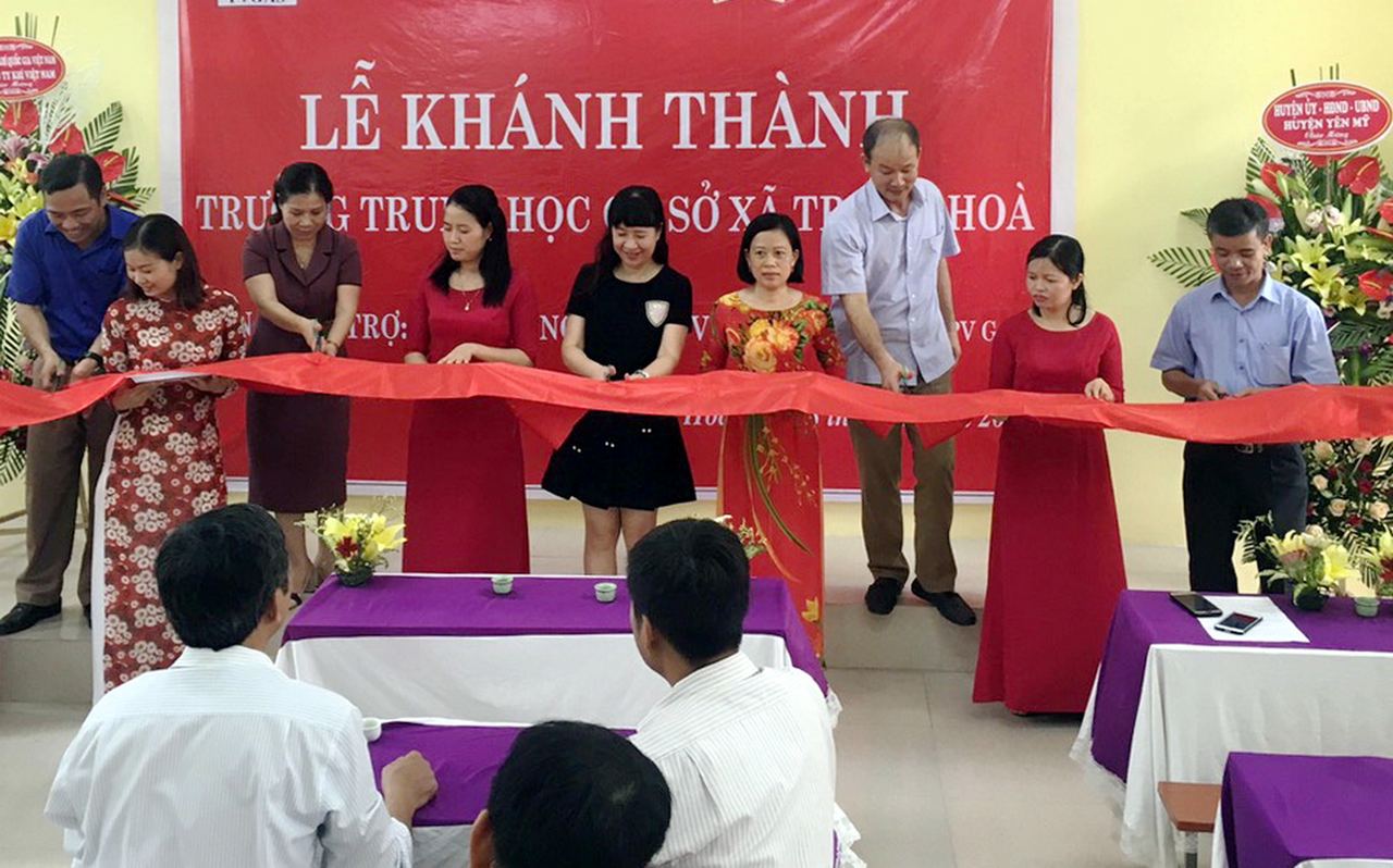 PV GAS tham gia khánh thành công trình trường THCS tại Hưng Yên PV GAS tham gia khánh thành công trình trường THCS tại Hưng Yên