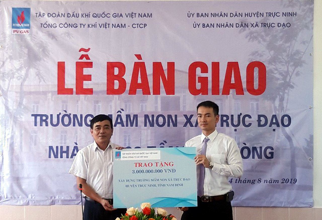 PV GAS tài trợ xây dựng 3 trường, kịp đón năm học mới 2019 - 2020
